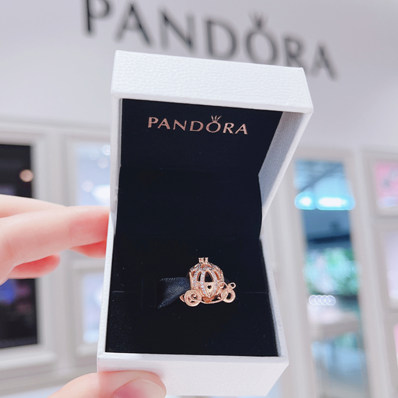 Charm Pandora bạc S925 cỗ xe bí ngô 1464