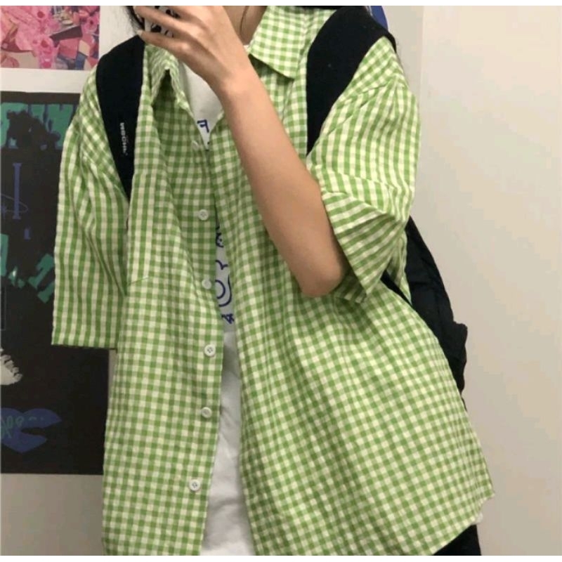 SƠMI KẺ CARO Size M