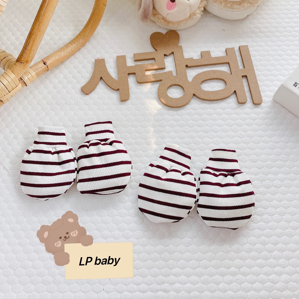 Sét 2 đôi bao tay KẺ NỈ HÀN QUỐC ẤM ÁP cho bé BT5