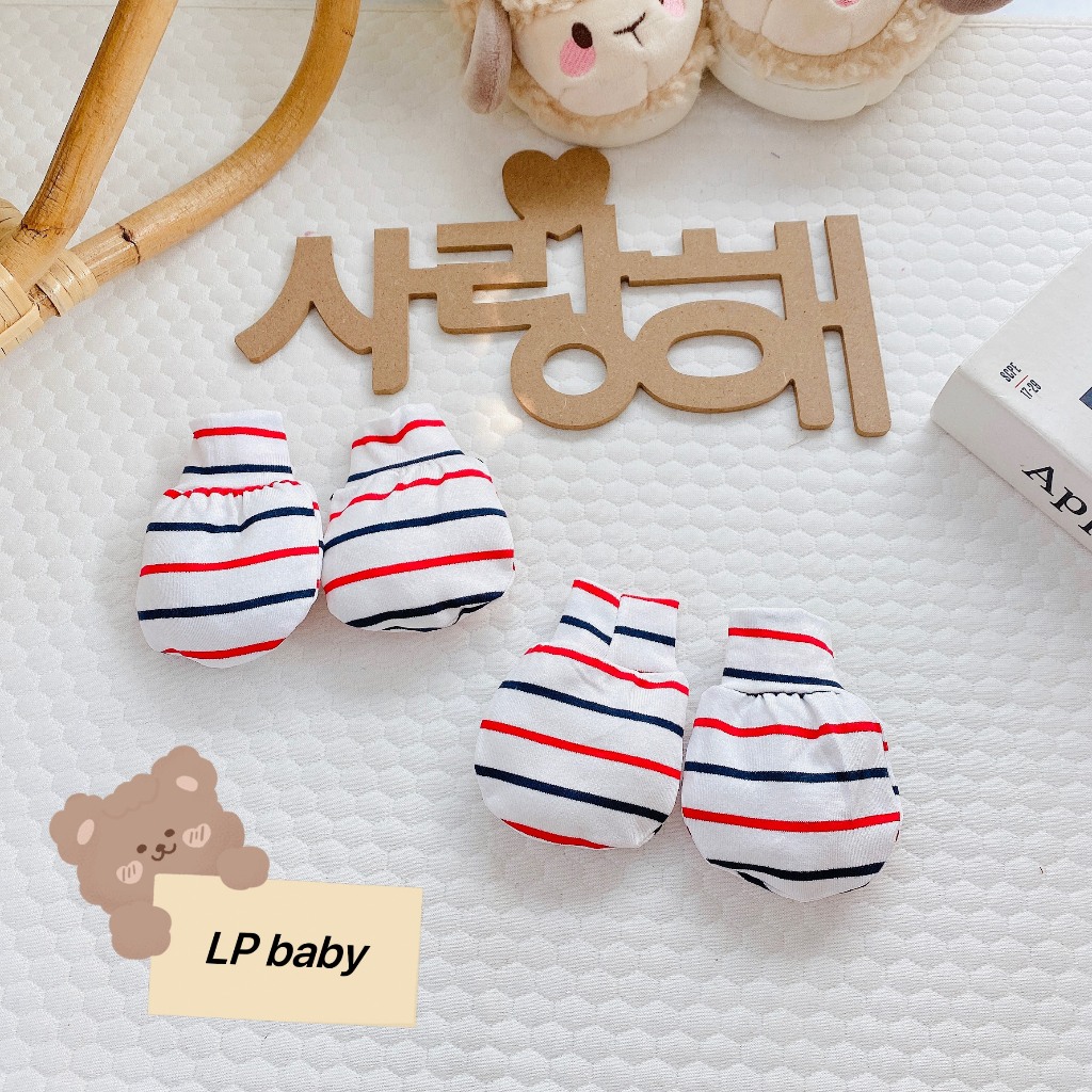 Sét 2 đôi bao tay KẺ NỈ HÀN QUỐC ẤM ÁP cho bé BT5