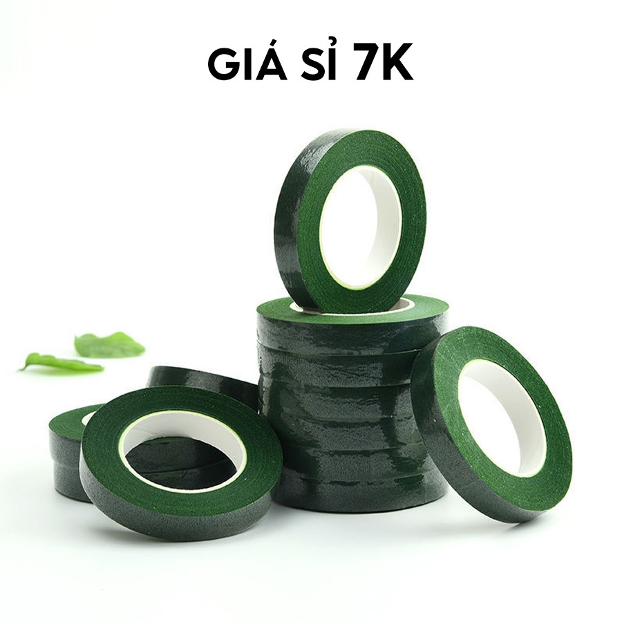 Cuộn băng keo sáp quấn cành hoa handmade - Băng dính sáp cuốn cành, ruy băng giấy nguyên liệu làm hoa thủ công-br 02058