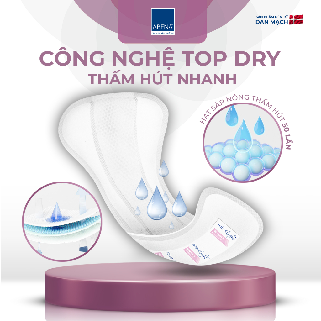 Băng vệ sinh hằng ngày Abena Light Ultra Mini 0 - Nhập khẩu Đan Mạch