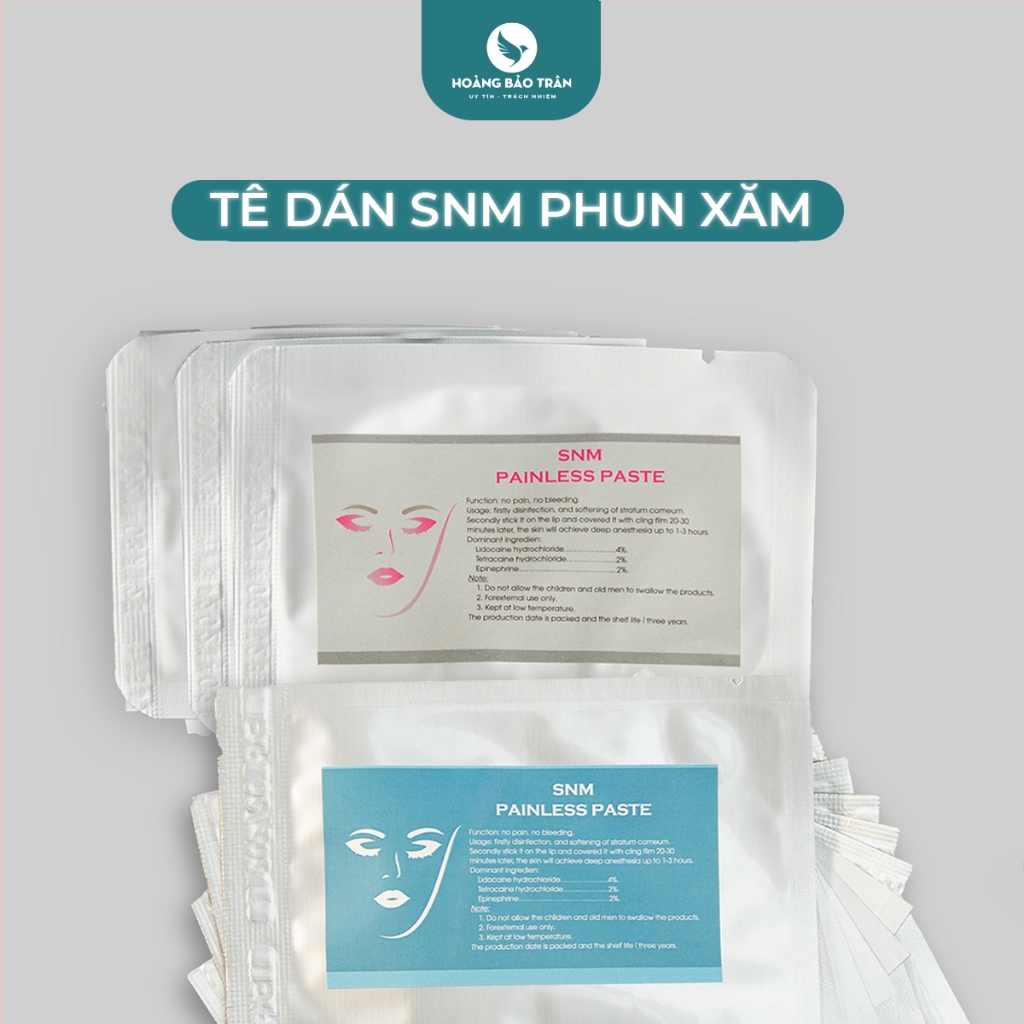 GÓI 2 MIẾNG DÁN TÊ PHUN XĂM SNM CHÍNH HÃNG ĐỨC