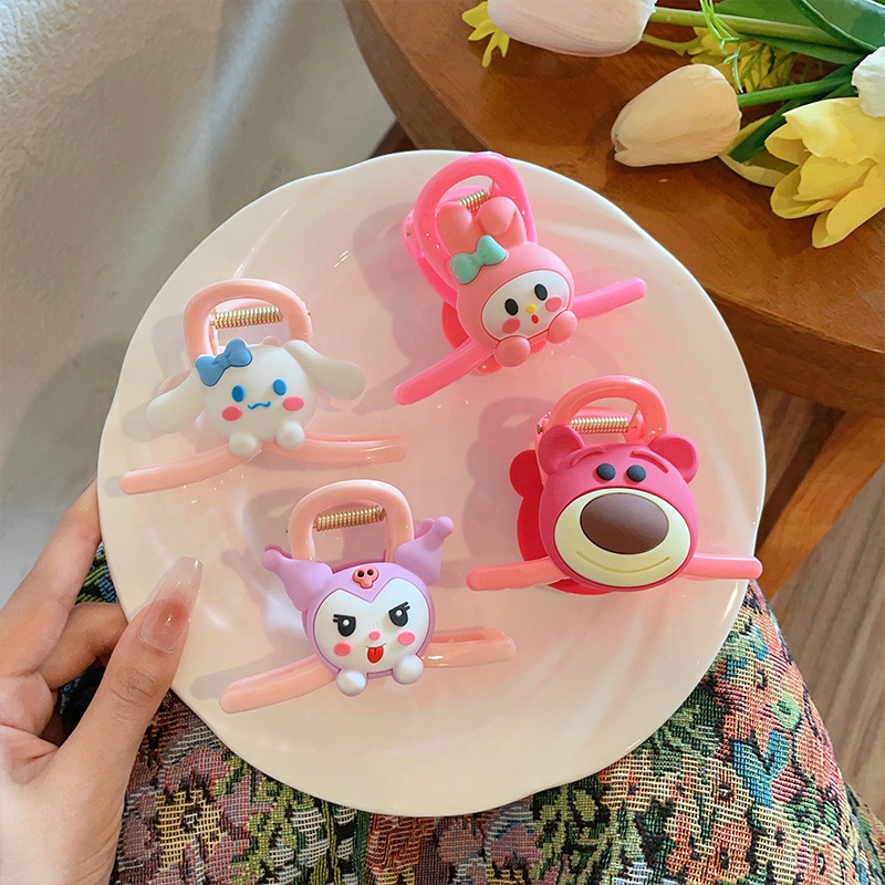 Set 4 kẹp tóc càng cua hoạt hình cho bé