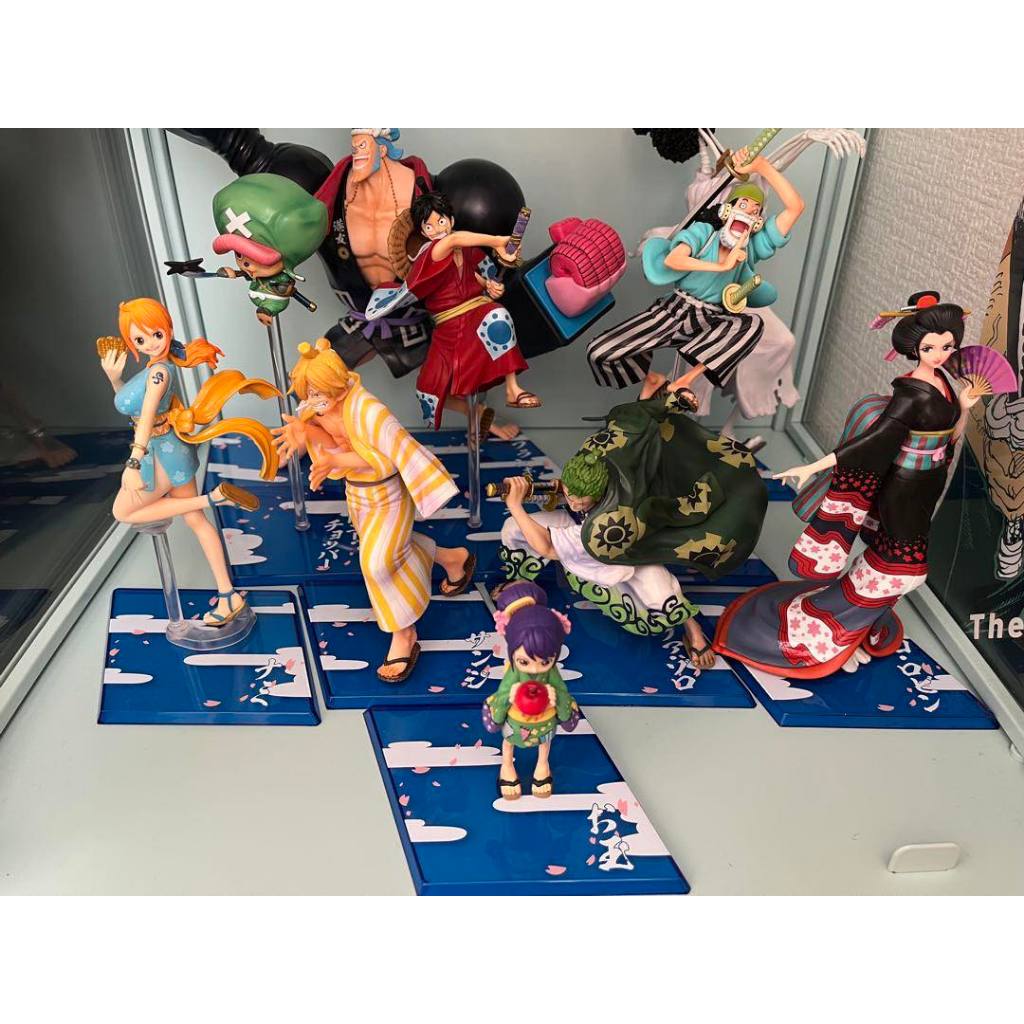 Mô hình One Piece chính hãng - Team mũ rơm và Otama - Figuarts Zero - ver WANOKUNI
