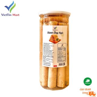 Bánh Ống Ngò Nhân Bơ Đậu Phộng Viettin Mart 450g