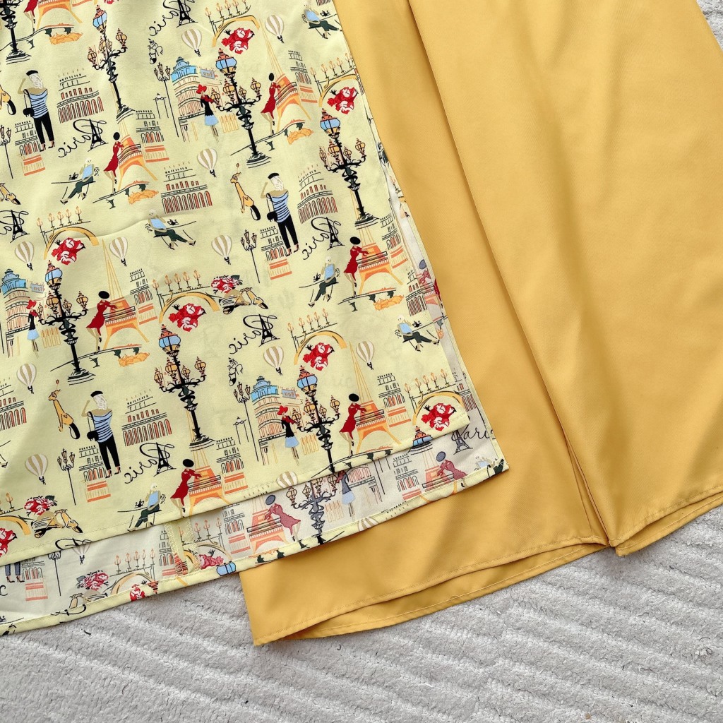 Áo dài bigsize, áo dài cách tân bigsize thiết kế yếm cổ truyền thống 50-90kg