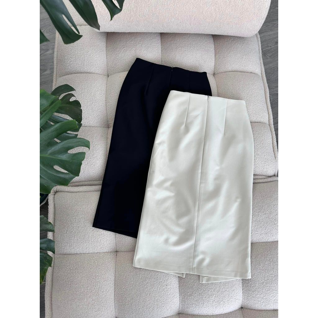 Chân váy công sở dài suông