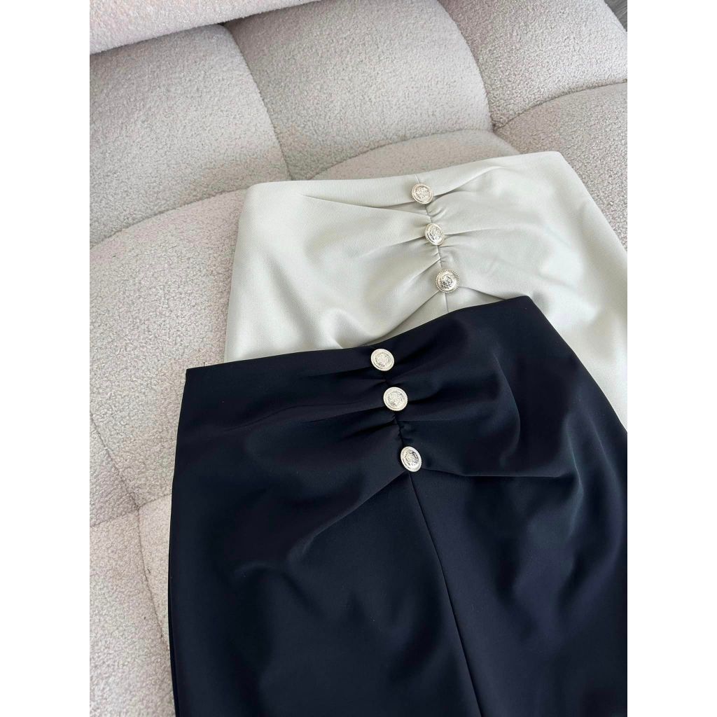 Chân váy công sở dài suông