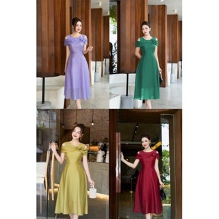 Đầm tơ siêu xinh công sở tiệc