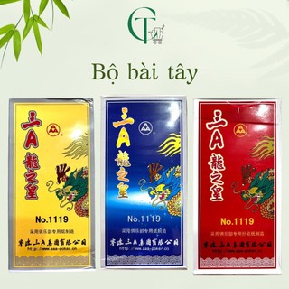 Bộ bài lơ khơ, tú lơ khơ rồng vàng đỏ xanh, thẻ chơi bài
