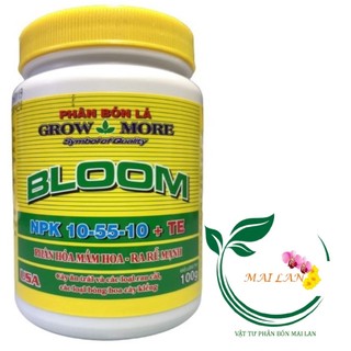 Phân Bón Lá Grow More Bloom NPK 10-55-10+TE - #377A# 100g
