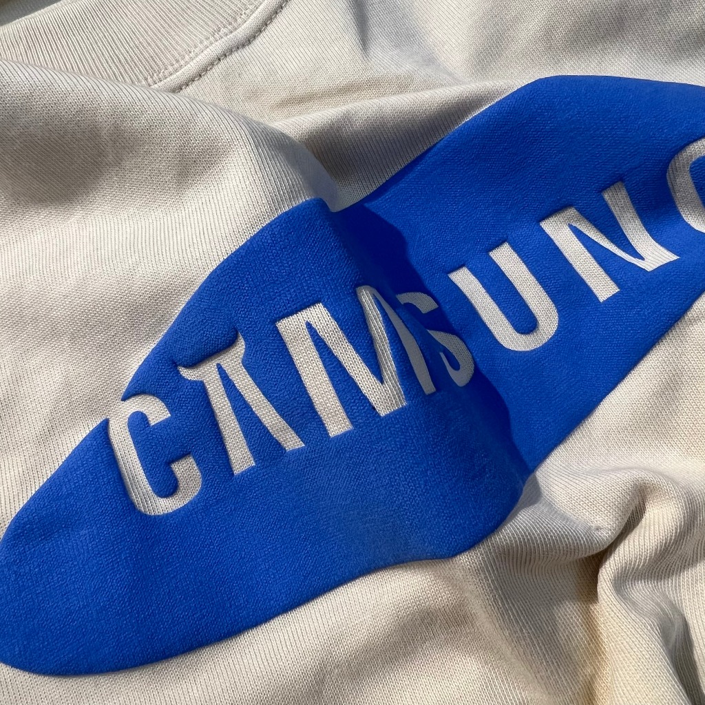 Áo thun Cắm Sừng - Kimocheese tay ngắn màu trắng kem 100% cotton cổ tròn | Chính hãng