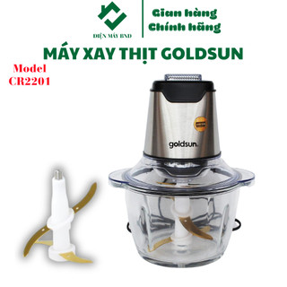 Máy xay thịt Goldsun CR2201 - Máy xay thực phẩm, xay đá công suất 450w dung tích 1,2L bảo hành 12 tháng dienmaybnd