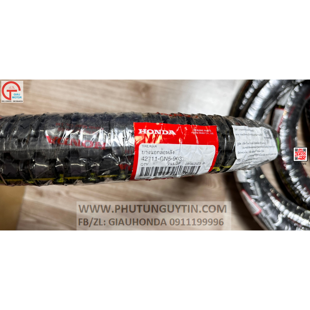 Vỏ - Lốp xe dream Thái -super dream chính hãng honda Thái Lan