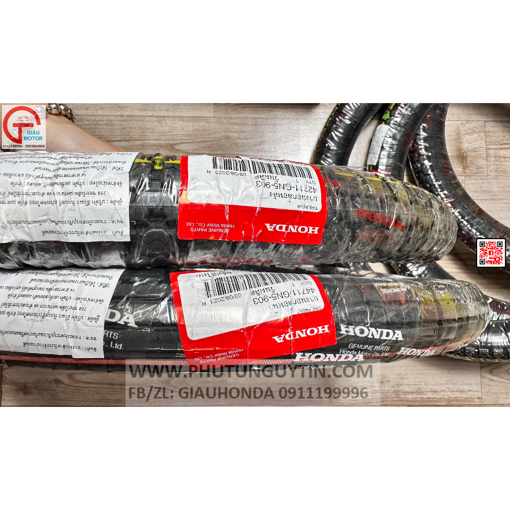 Vỏ - Lốp xe dream Thái -super dream chính hãng honda Thái Lan