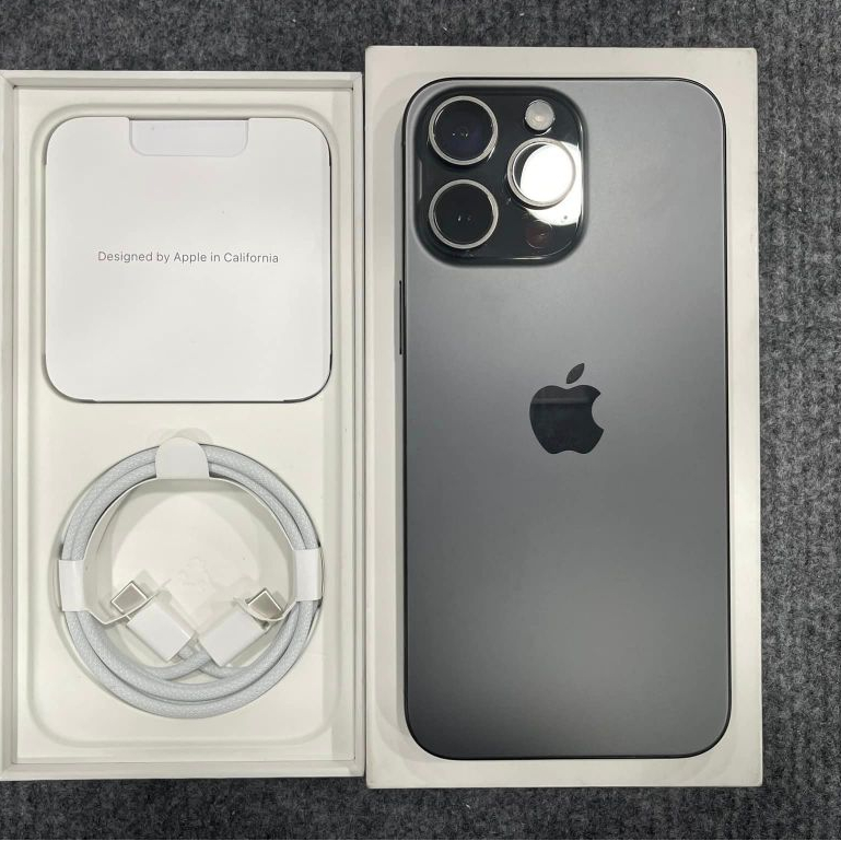 15 PROMAX - 256gb TITAN ĐẸP KENG Siêu Lướt + Full Hộp Cáp Đầy Đủ