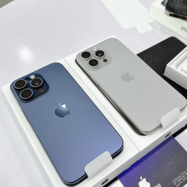 15 PROMAX - 256gb TITAN ĐẸP KENG Siêu Lướt + Full Hộp Cáp Đầy Đủ