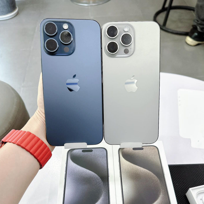 15 PROMAX - 256gb TITAN ĐẸP KENG Siêu Lướt + Full Hộp Cáp Đầy Đủ