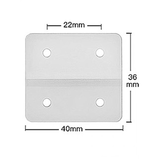 Bản lề nhựa 40x36 - kèm ốc