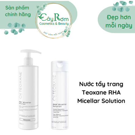 Nước tẩy trang Teoxane RHA Micellar Solution Cây Rơm Cosmetics