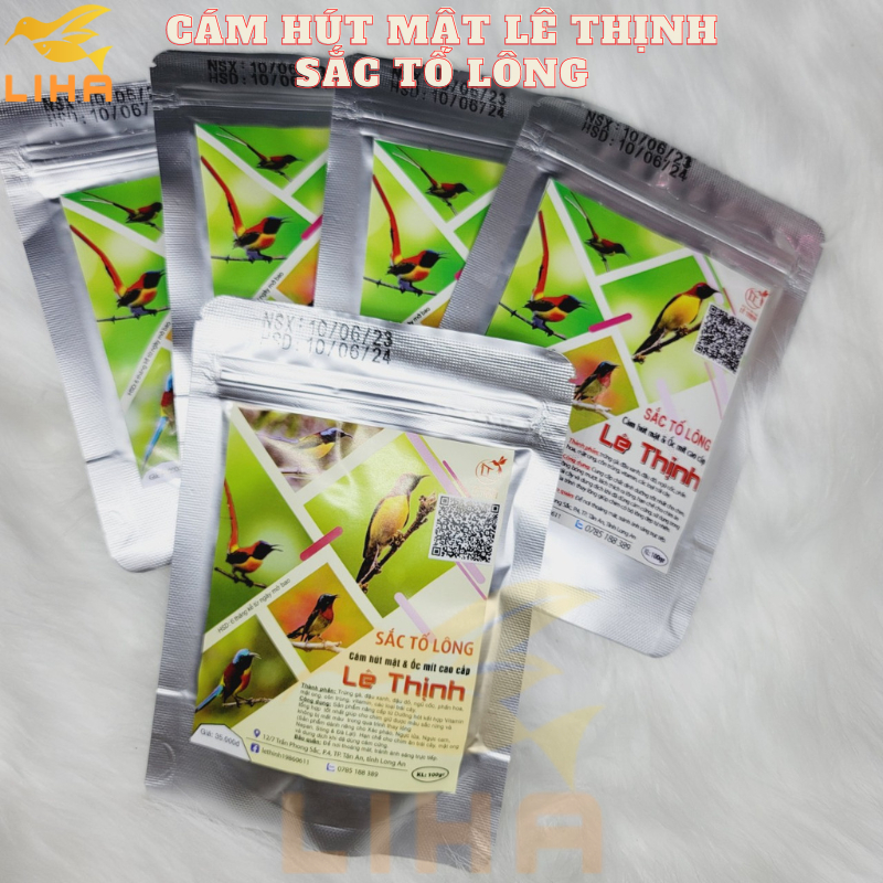 Cám Chim Hút Mật, Ốc Mít Lê Thịnh 100gr - Thức Ăn Chim Cao Cấp - Mua 5 gói tặng 1 thìa xúc cám