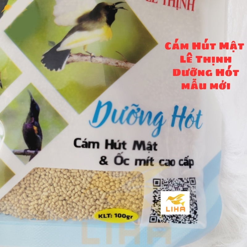 Cám Chim Hút Mật, Ốc Mít Lê Thịnh 100gr - Thức Ăn Chim Cao Cấp - Mua 5 gói tặng 1 thìa xúc cám