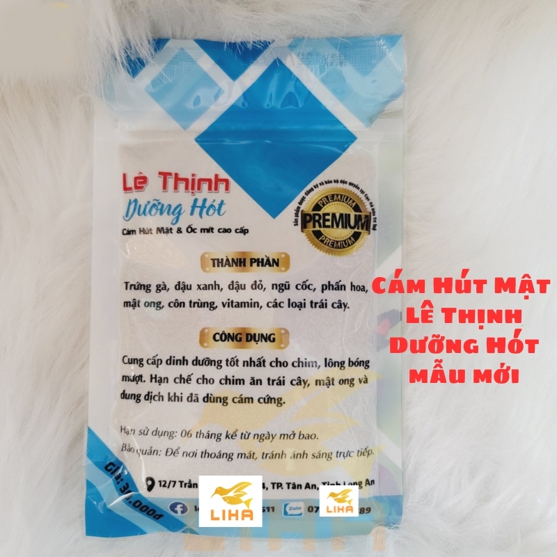 Cám Chim Hút Mật, Ốc Mít Lê Thịnh 100gr - Thức Ăn Chim Cao Cấp - Mua 5 gói tặng 1 thìa xúc cám