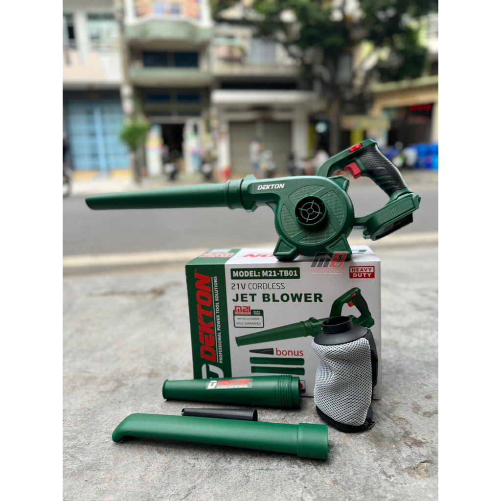 M21-TB01 Máy Thổi Bụi Dùng Pin 21v Nhỏ Gọn Dekton / Tính Năng Phụ Là Hút / Điều Tốc 6 Cấp (Cập nhật Mẫu Mỡi)