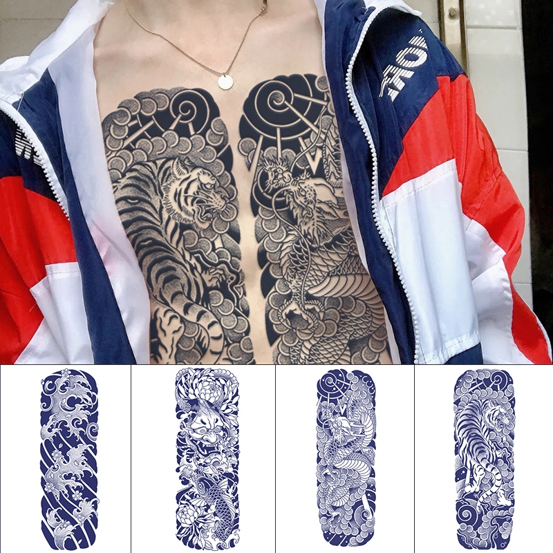  Hình xăm 15 ngày full lưng bụng cánh tay kết hợp hình xăm tạm thời bền đẹp 