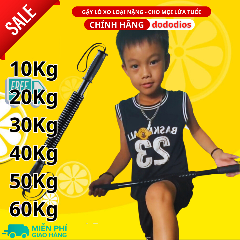 Gậy bẻ tập cơ tay lò xo 10kg 20kg Cho Bé Trẻ Em 30kg 40kg 50kg 60kg kháng lực tập gym - Hãng dododios