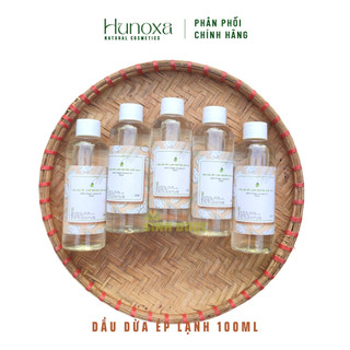 Dầu dừa ép lạnh 100ML nguyên chất Sinh Dược, dầu dừa dưỡng ẩm 100% thiên nhiên an toàn lành tính - HUNOXA