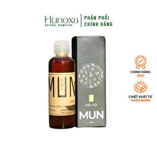 Dầu gội thảo dược MUN kích thích mọc tóc, dầu gội đầu chiết xuất 100% từ thiên nhiên - HUNOXA