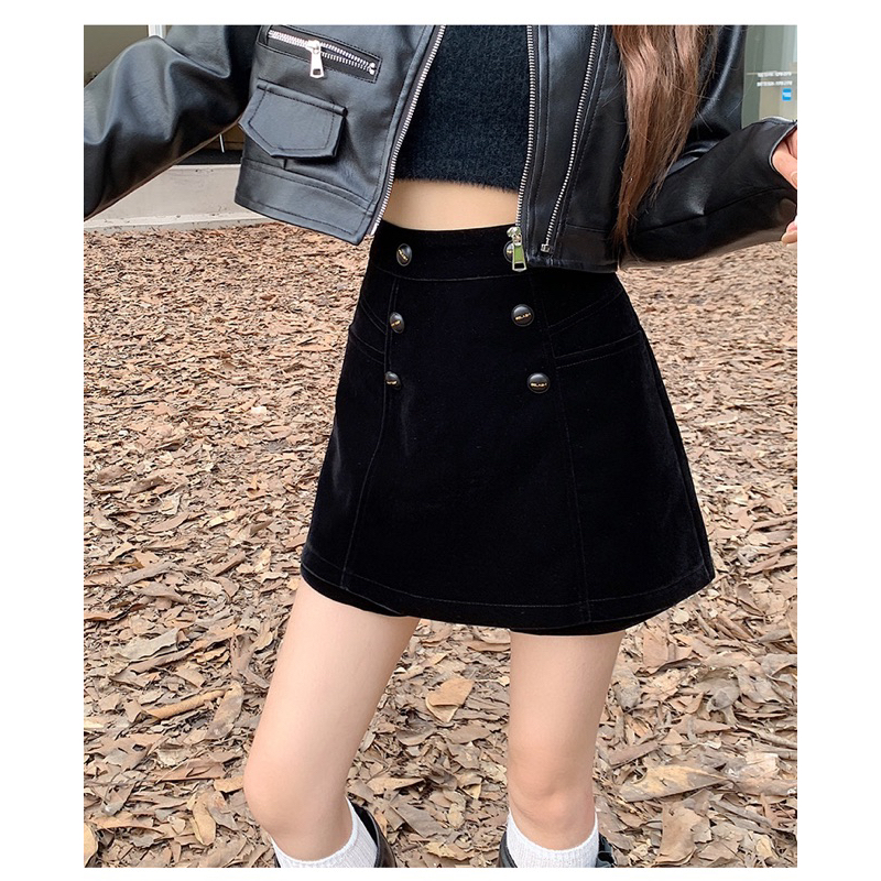 Quần Nhung Giả Váy BIGSIZE Cạp Cao Tôn Dáng_Tcstore98