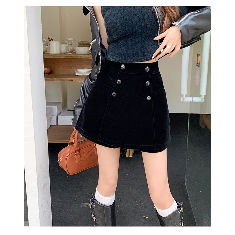 Quần Nhung Giả Váy BIGSIZE Cạp Cao Tôn Dáng_Tcstore98