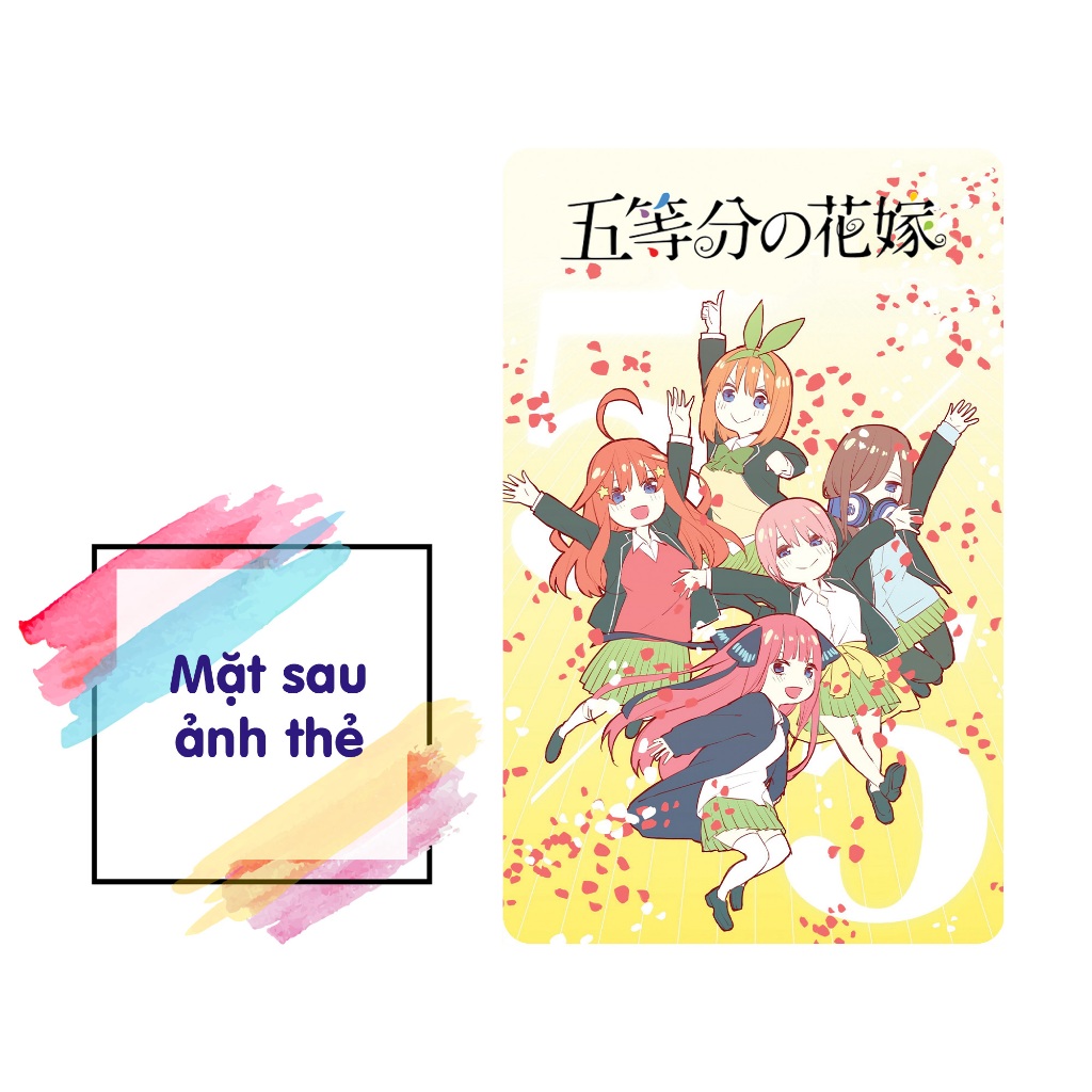 Ảnh thẻ anime Hologram - Gotoubun no Hanayome - Nhà có 5 nàng dâu