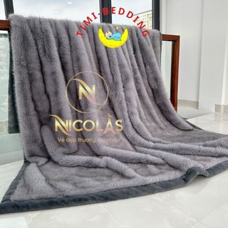 Chăn lông cáo Nicolas chính hãng cao cấp đủ mẫu - Có TEM quét mã vạch - Timibedding