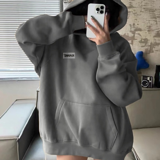 Áo hoodie cúc bấm không dây nỉ bông dày form rộng Unisex Nam Nữ . Gắn tag KANG Siêu hot Chất siêu xịn
