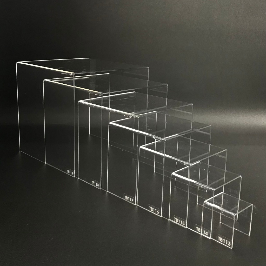 Kệ trưng bày mica 3 mặt uốn Enter TB113 50x50x50mm mica dày 2mm