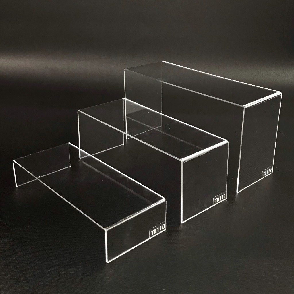 Kệ trưng bày mica 3 mặt uốn Enter TB111 200x80x80mm mica dày 2mm