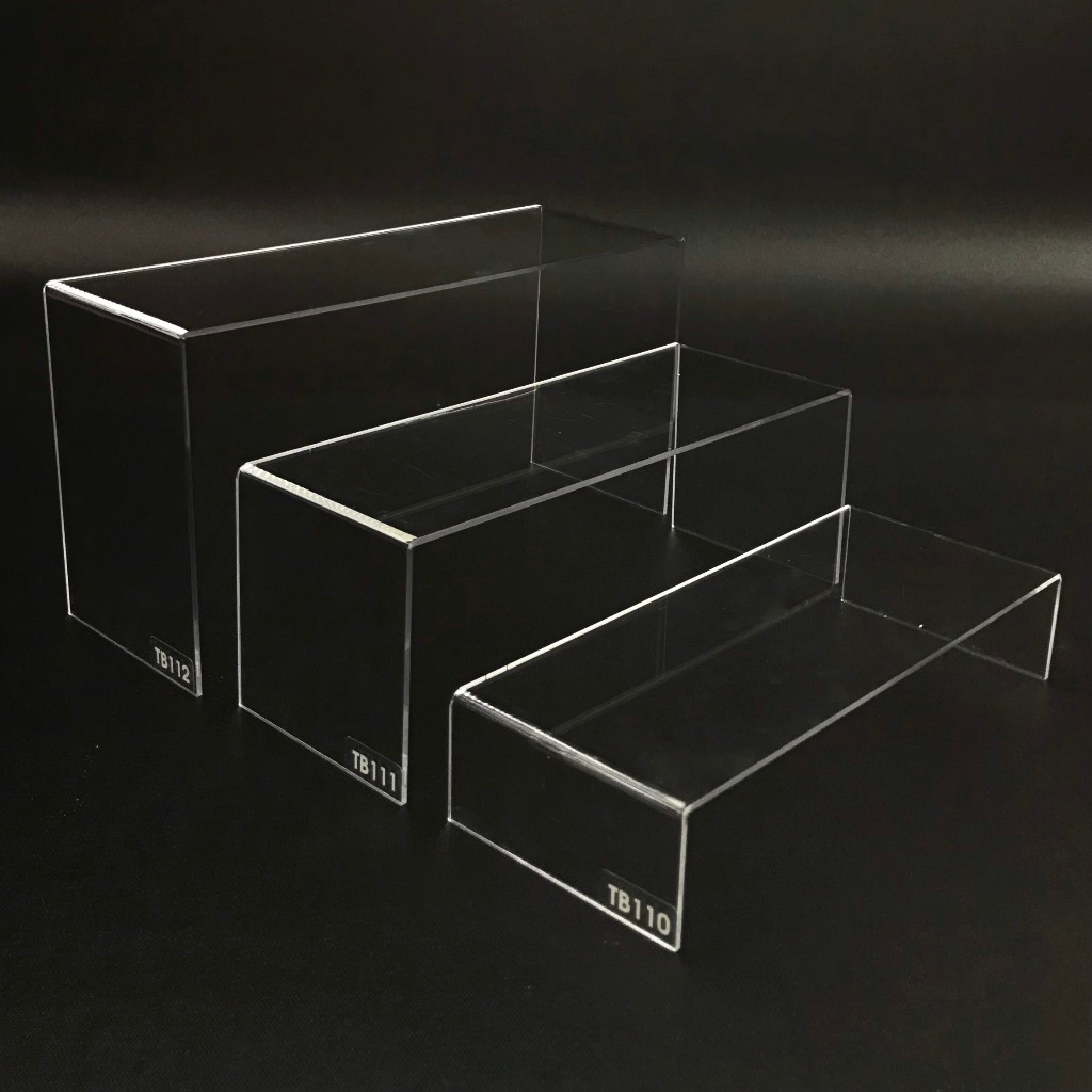 Kệ trưng bày mica 3 mặt uốn Enter TB111 200x80x80mm mica dày 2mm