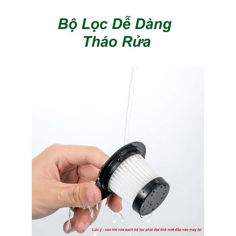 Cây Hút Bụi Không Dây Pin Sạc Đa Năng Cao Cấp Công Suất 1800w