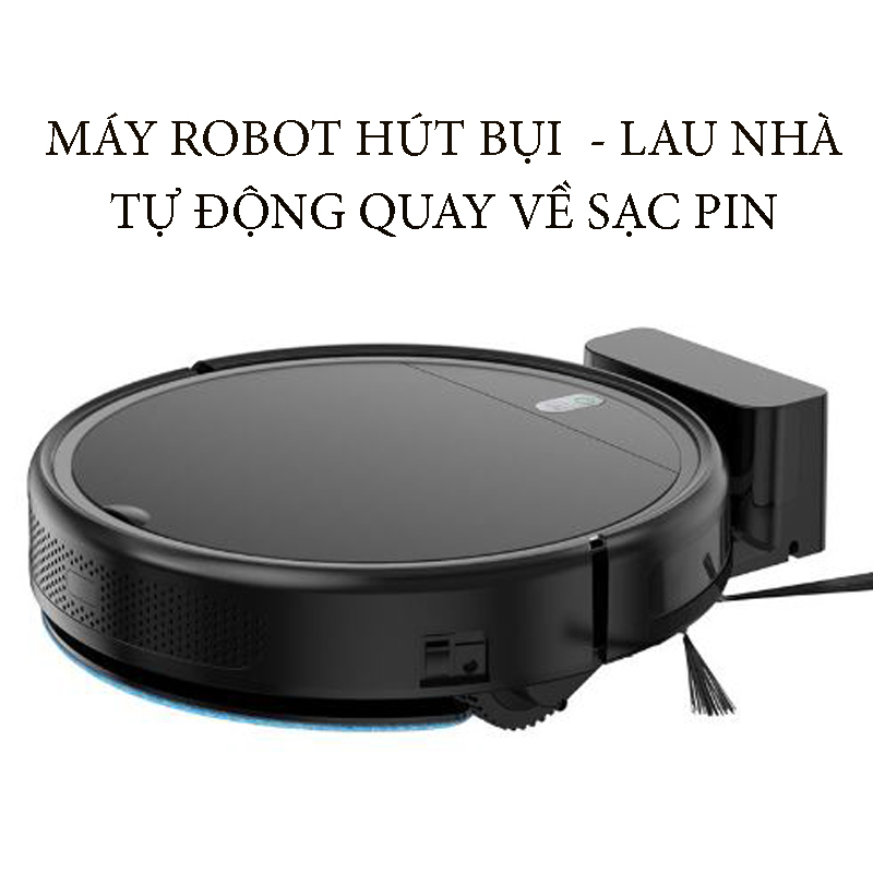 Robot Hút Bụi Lau Nhà Công Nghệ Xiaomi D2-007PRO Tự Động Sạc Pin,Cảm Biến Thông Minh,App Tiếng Việt, Hẹn Giờ..