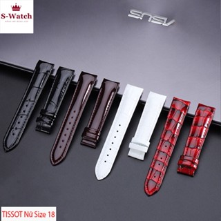  Dây Da Bò Thay Thế Cho Đồng Hồ Tissot Nữ Size 18mm 
