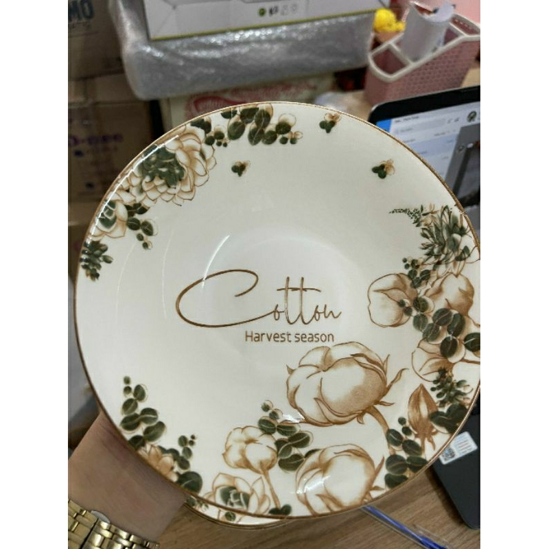 Set 2 đĩa tiêu hoa cotton