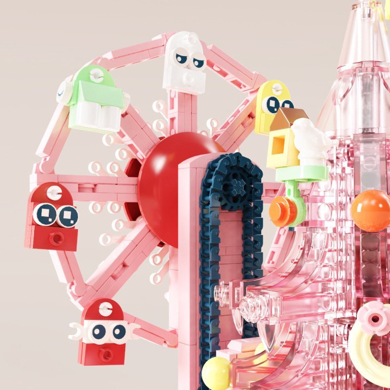 Đồ Chơi Lắp Ráp LEGO Mô Hình Hộp Nhạc Cây Thông Đu Quay Giáng Sinh Merry Christmas Có Đèn DK7030 Với 480+ PCS