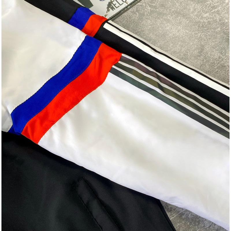 Áo Khoác Đù 2 Lớp Thể Thao Nam Nữ Có Mũ Màu Đen A D I D A S Cao Cấp,Mềm Mịn Áo Khoác Thu Đông