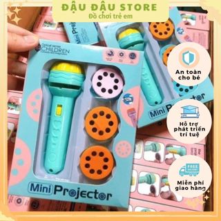 Đèn pin chiếu hình 80 hình động vật nghộ nghĩnh 3d sắc nét cho bé 1 2 3 4 tuổi Đậu Đậu Store
