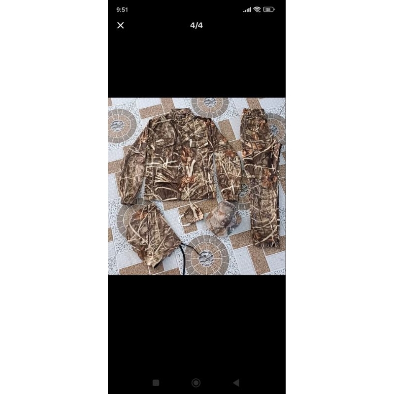 1  bộ quần áo nam đi rừng vải kaki chống nắng tốt có tặng kèm mũ và khẩu trang. shop giao màu ngẫu nhiên