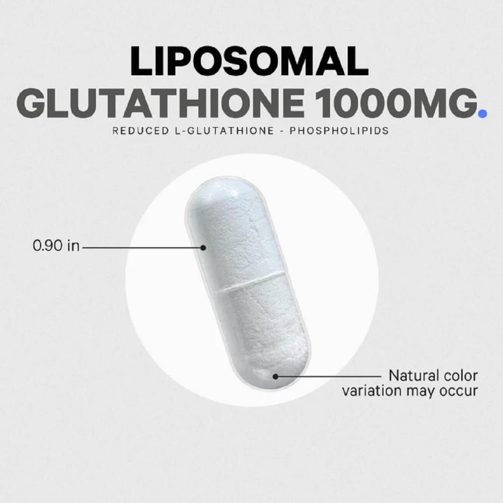 Viên uống mờ nám Codeage Liposomal Glutathione 1000mg thải độc, chống oxy hóa 60 viên - ajaskinlab